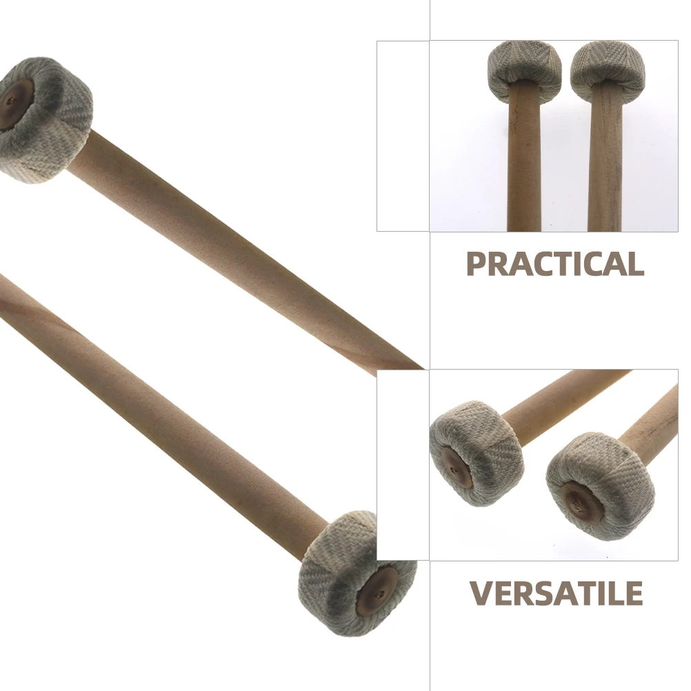 

4 Pcs Mallet Drum Gong and Stick Accessories Chinese Instrument Mallets Hammer Drumsticks
