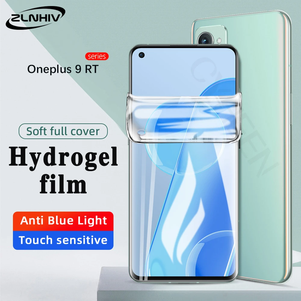 ZLNHIV protective For Onepuls 8 9 10 pro 10R 9E 11R 9R 9RT 10T ACE racing 8T plus hydrogel film cover phone screen protector 9D