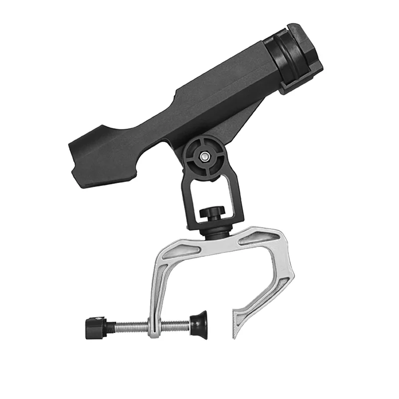 

B06C-Fishing Rod Mount Support Kayak Boat Fishing Rod Rack Holder Device Guardrail Pole Frame Yacht Support 360 Degrees