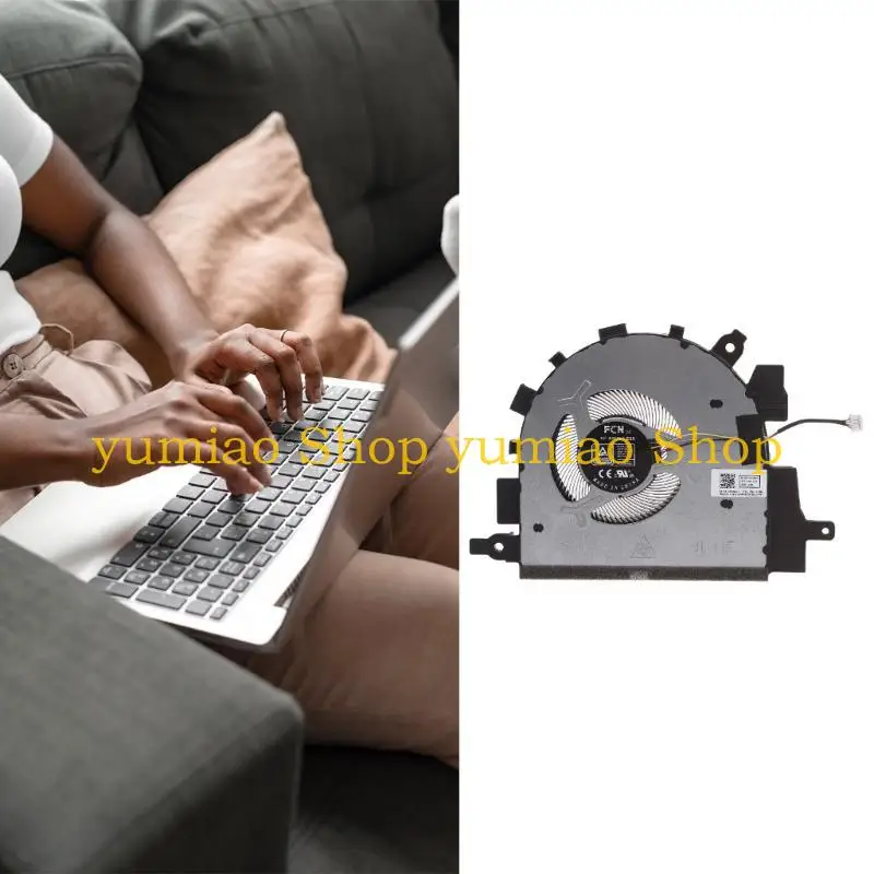 

587B Laptop Cooler Fan for IdeaPad 3-15ITL6 82H8 5V 0.5A CPU Radiator Fan