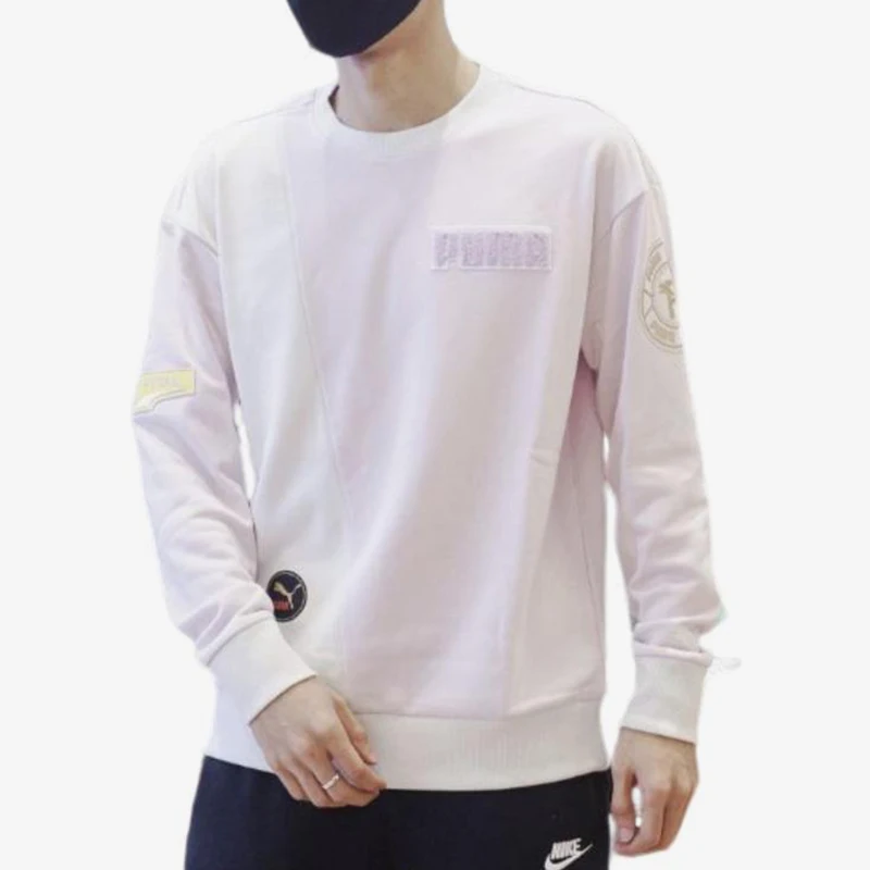 

Puma Натуральная весенняя новая дышащая толстовка унисекс в стиле пэчворк 537008-17