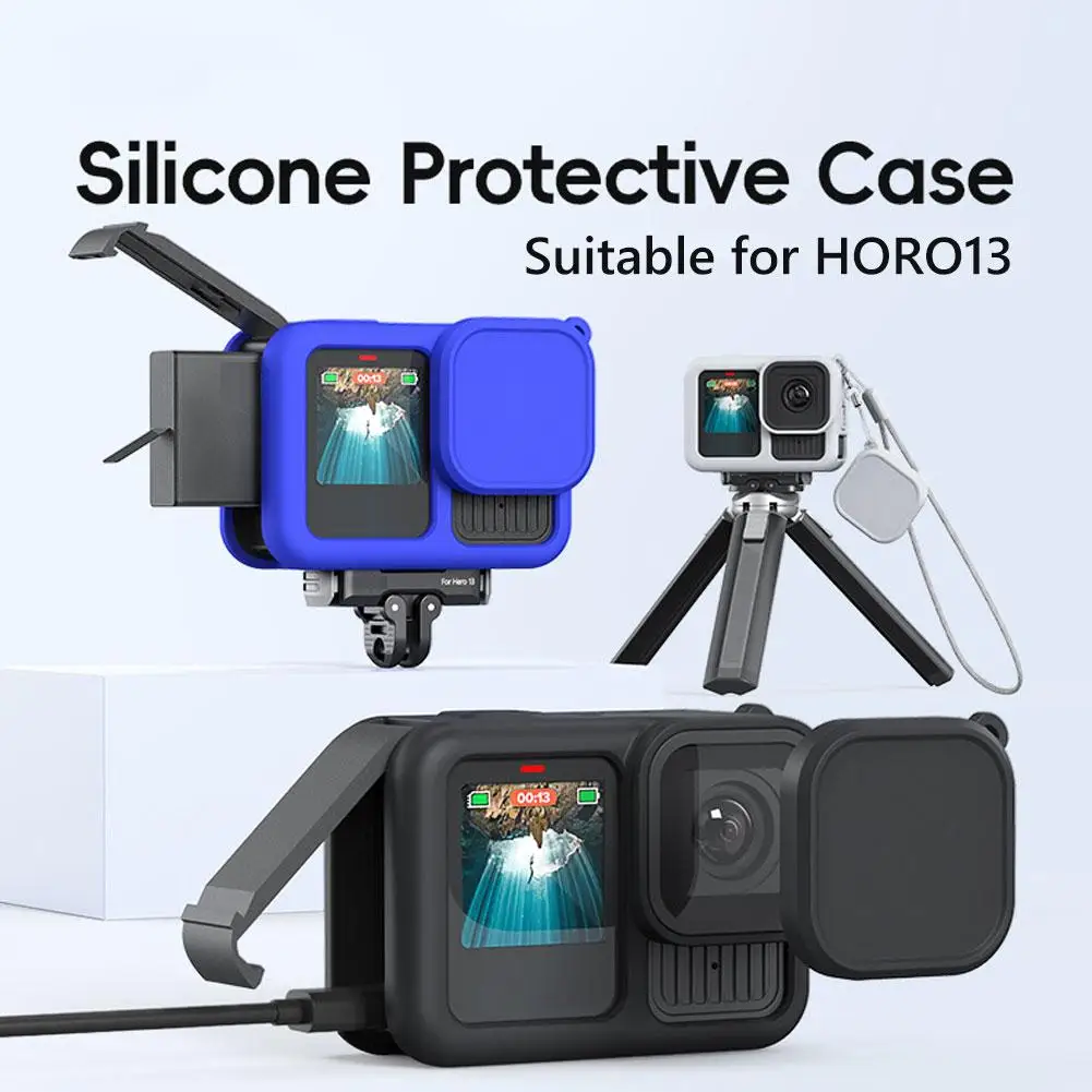 For Hero13 Sports Camera Silicone Protective Cover Outdoor Anti Fall And Anti Loss Accessory Action Camera for GOPRO 