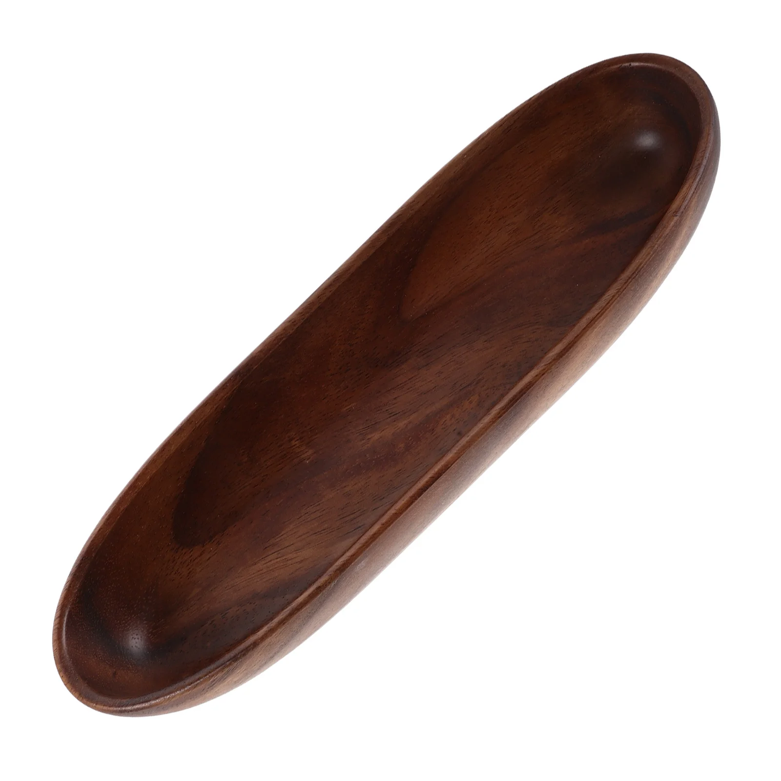 

Wooden Boat Serving Plate Rustic Style Fruit Salad Dessert Snack Tray Tea Party Coffee Table Kitchen Decor 11.4 X 3.3 X 1.7