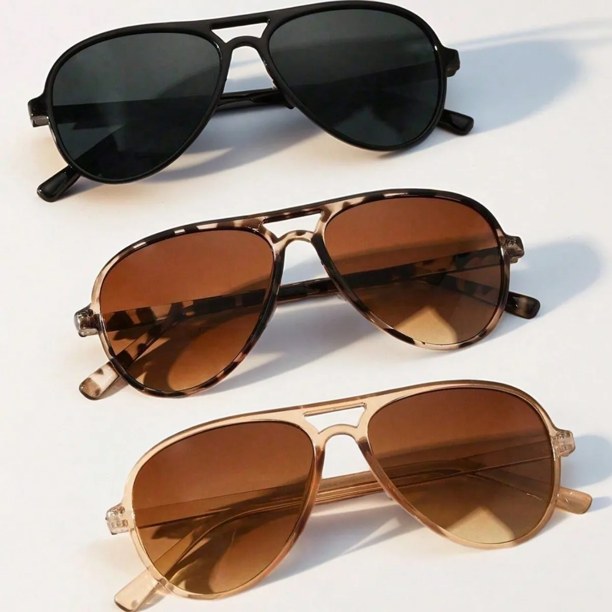

2026 Double Bridge Pilot Sunglasses UV Protection Retro Unisex Fashion Shades Beach Travel Eyewear