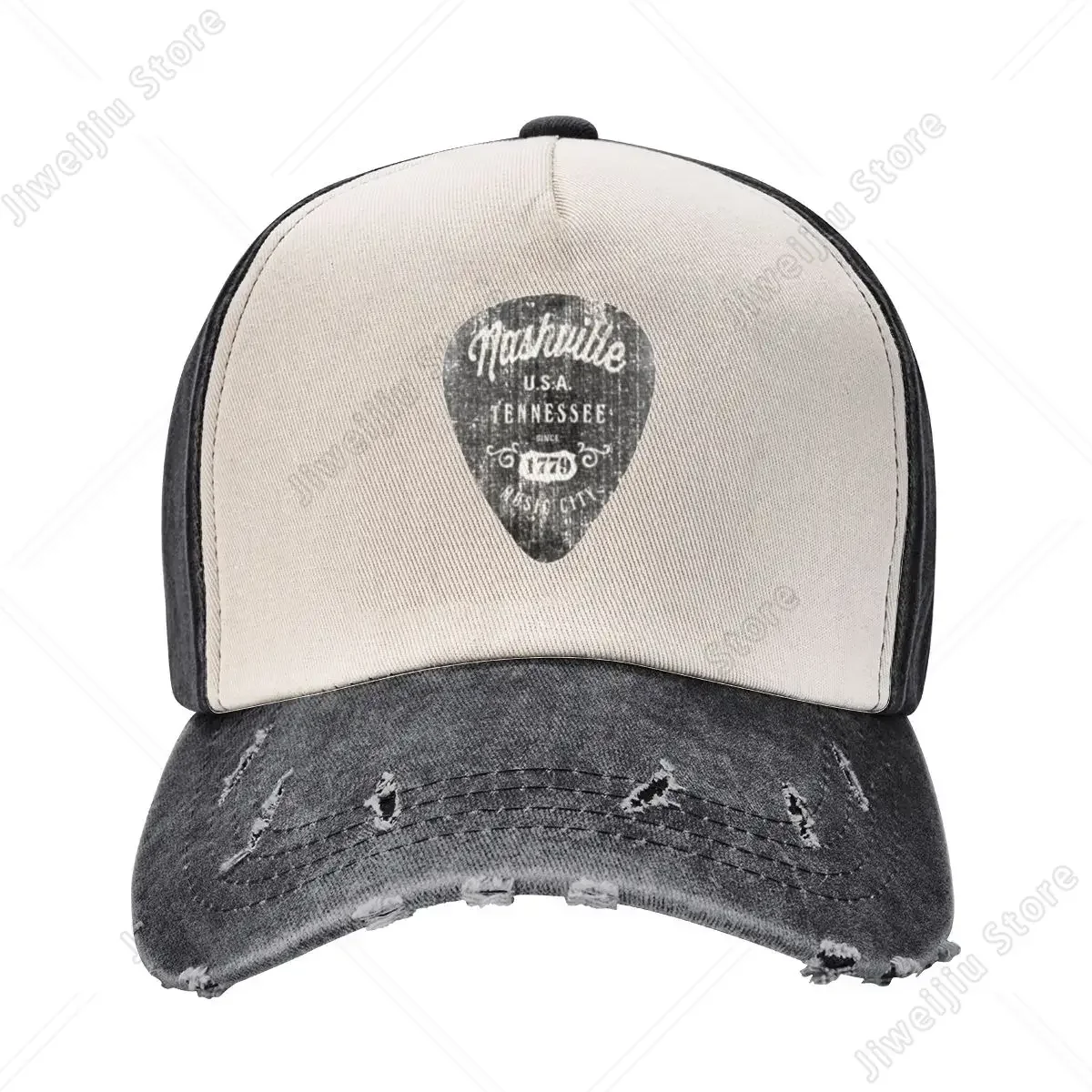 Nashville Music City USA Vintage Shirt Baseball Cap Trucker Hat New In Hat summer hat black Caps For Men Women's