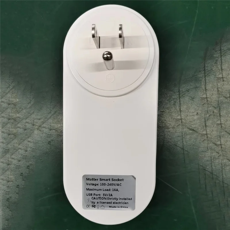 AK51-Matter Wifi Smart Power Plug Presa USB compatibile con Homekit Alexa Google Home Smartthings Spina UE Facile installazione