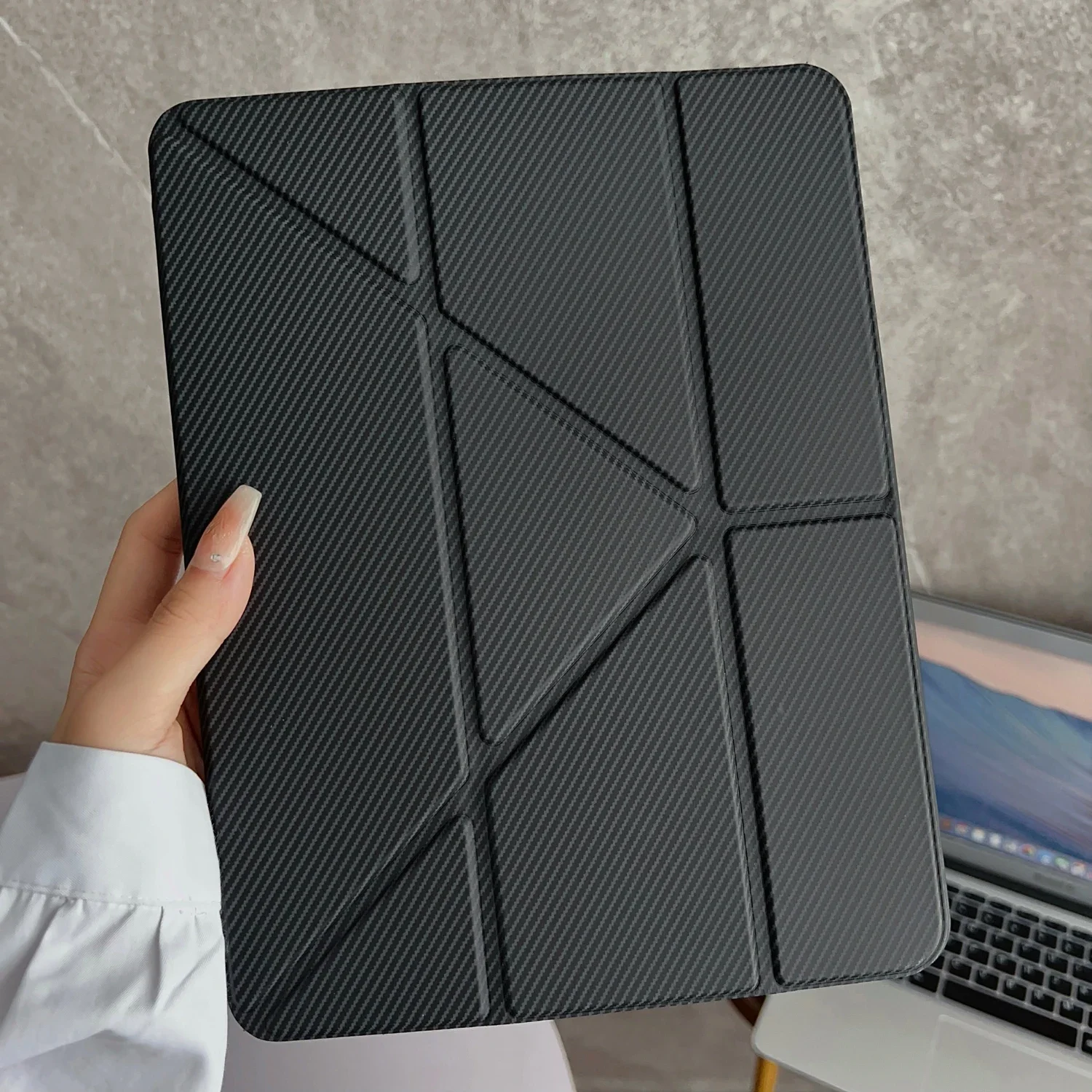 Y-fold Stand Case For iPad Air 3 4 5 Pro 6 7 8 9 10th 11th Generation Case 2025 MINI 10.9 11 inch Pen Slot Leather Cover