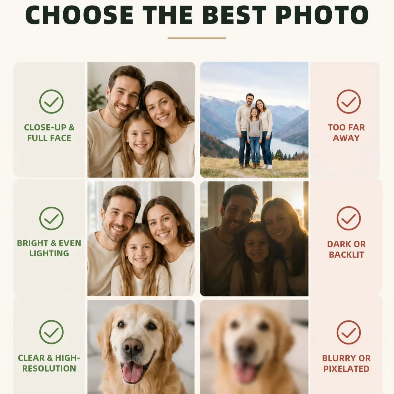 Custom Photo Canvas,Frameless Fabric Poster for Couples&Families,Personalized Wall Art,Birthday,Holiday&Family Gathering Decor