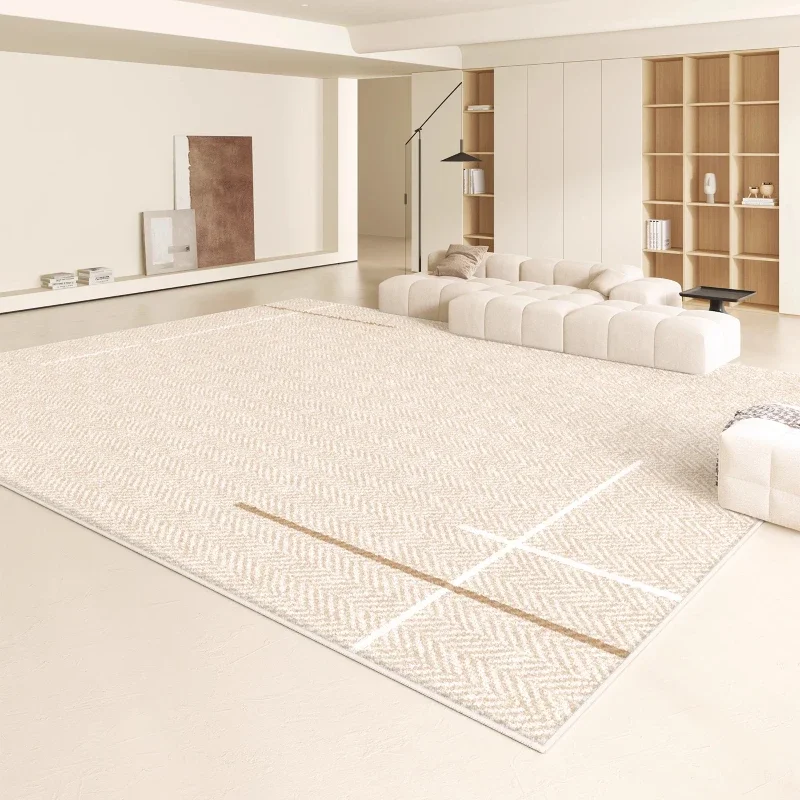 Creamy Style Large Area Living Room Carpet New Japanese Style Fluffy Soft Comfortable Bedroom Carpets Girl Room Thickened Rug
