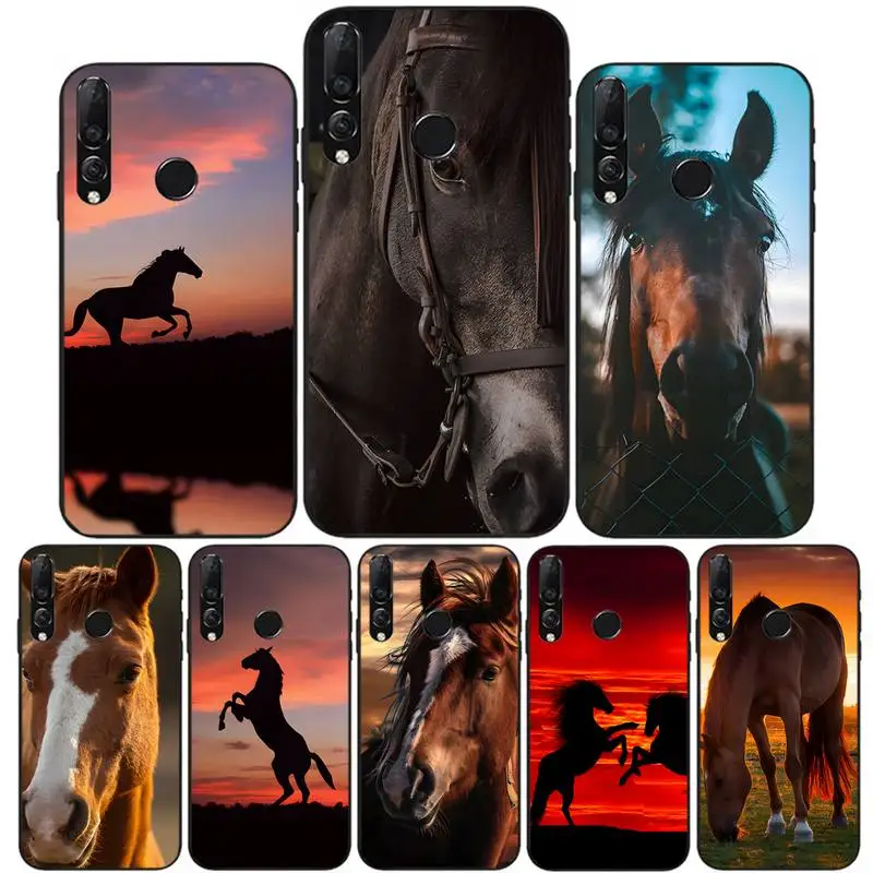 

Horse animal painting pattern Phone Case For Huawei Y9 Y7 Y5 Y6 Prime 2019 Y9s Mate 30 20 10 Lite 40 Pro Nova 5t Silicone Cover