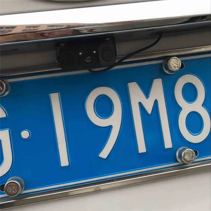 

AEA7-CCD Автомобильная камера заднего вида 3-в-1 Парковочный радарный датчик Светодиод ночного видения, радар для навигационного дисплея