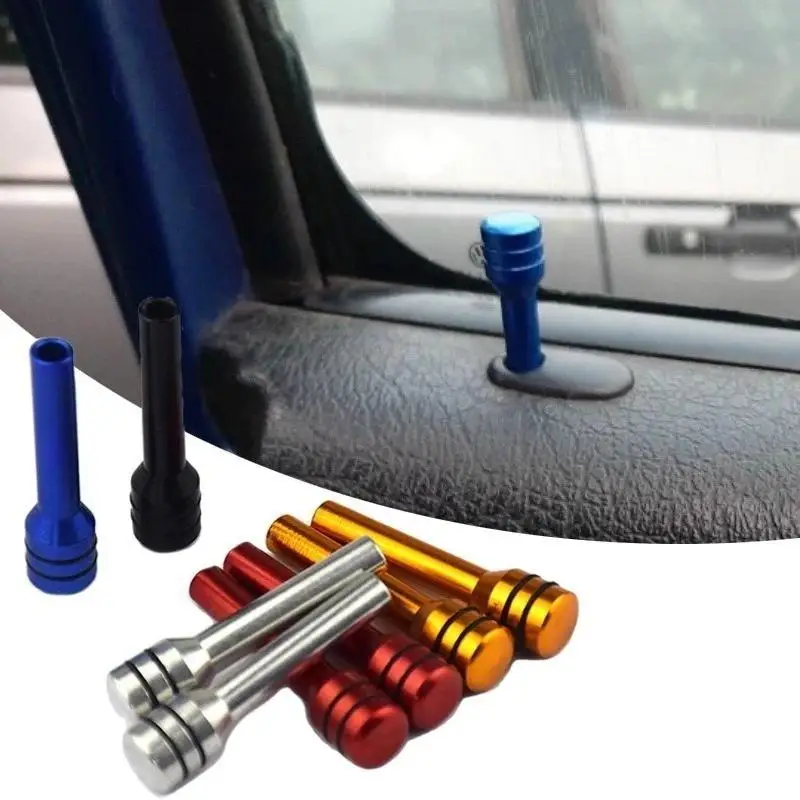 4Pcs Car Door Lock Pin Door Lock Rod Car Knob Pull Security Insurance Latch Pins