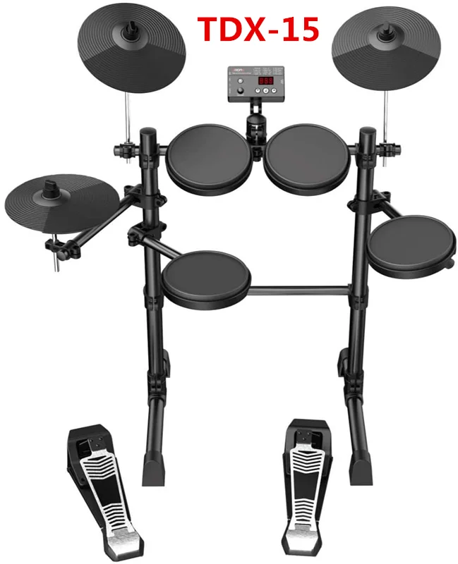 Electronic Drum Set Percussion Instrument Build‑in Metronome 12 Drum Sounds Easy Assembly For Beginner Home Practice Playing
