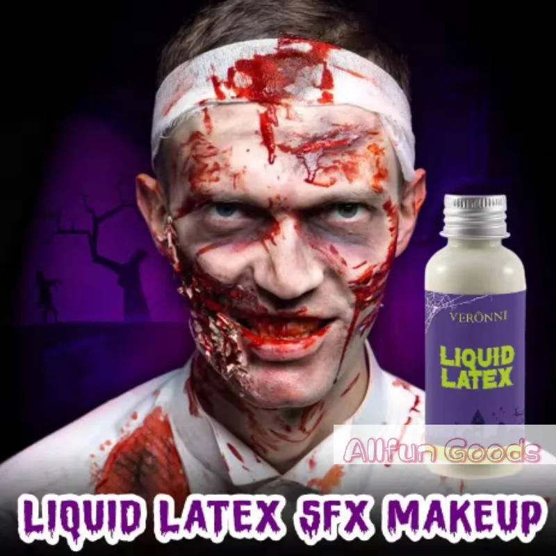 [TG835]30ml Liquid Latex For SFX Makeup Halloween Scars Wounds Prosthetics Bald Cap Tattoo Cover Professional