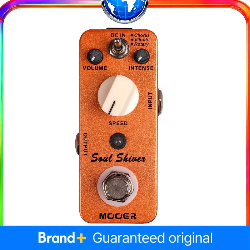 

MOOER Soul Shiver Guitar Effect Pedal Modulation 3 Modes Chorus Vibrato Rotary Multi Modulation Classic 60's Sound Guitar Effect