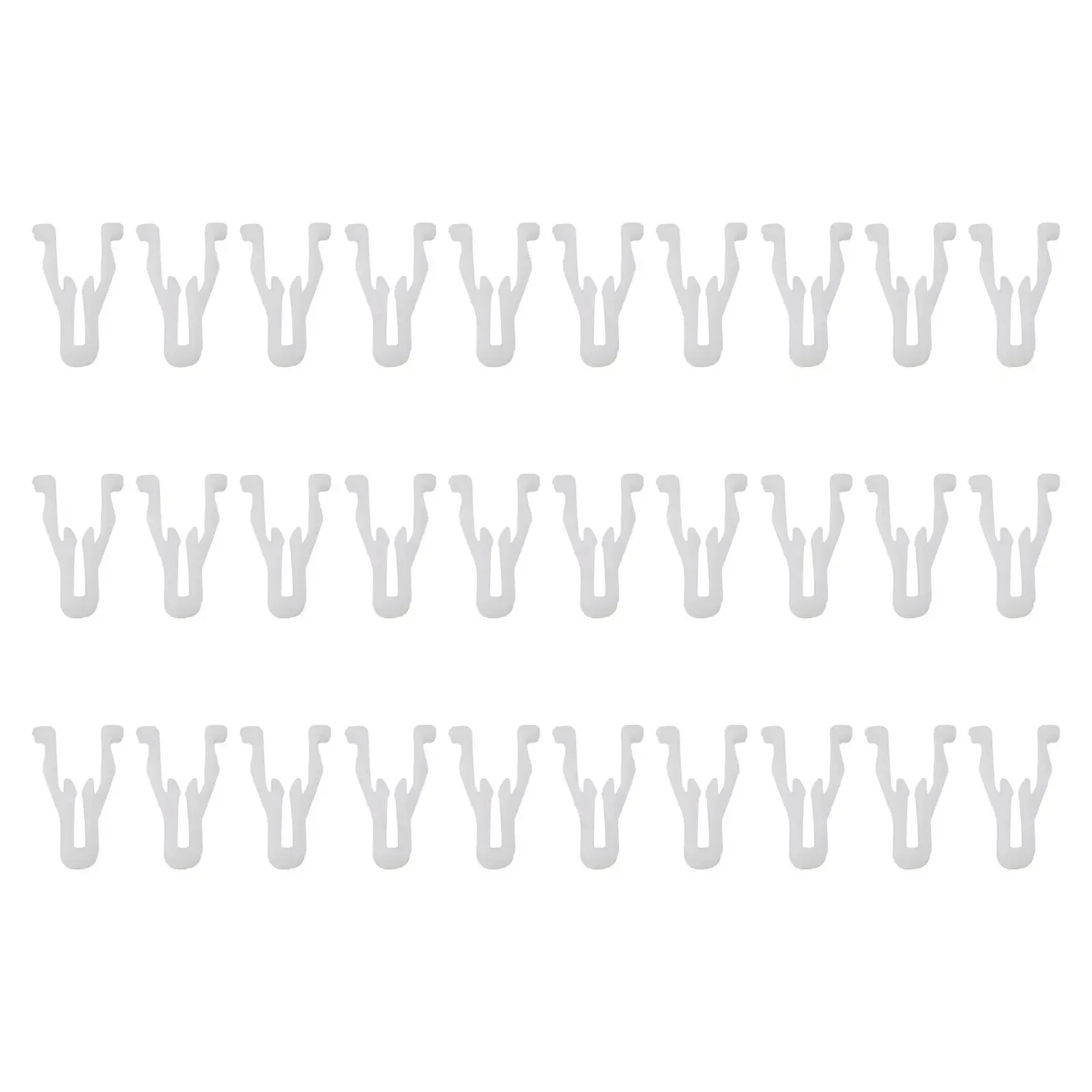 30pcs White Plastic Nylon Switch Bezel Clip For Toyota For 4Runner For Lexus Car Nylon Switch Bezel Clip