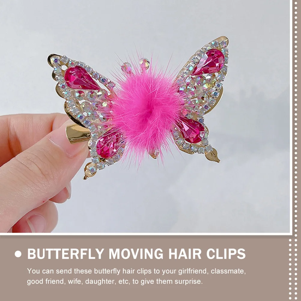 

6Pcs Hair Clips Butterfly Moving Wings Small Metal Hairpins for Teens Cute Hair Accessories Cosplay Birthday Shower