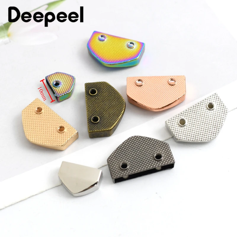 10Pcs 10-25mm Metal Bag Zipper Tail Clip for Cords Lock Stopper Screw Ends Clips Buckle Handbag Belt Leather Crafts Accessories