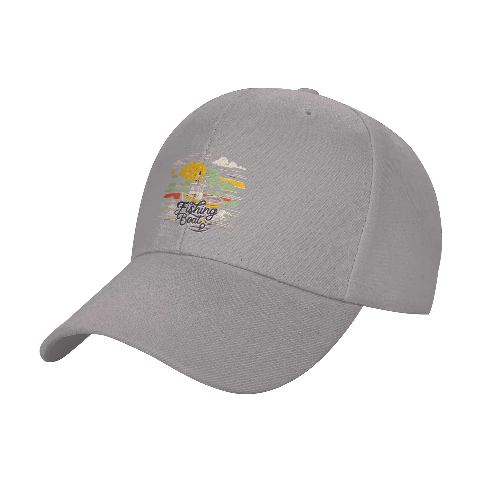 Hot Sale Setting Sail  Exploring the Seas on a Fishing Boat Baseball Cap  Relaxed Fit Baseball Caps  Pool Party Baseball Caps