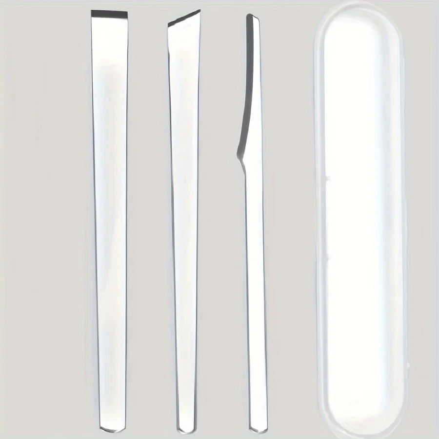 3-delige premium roestvrijstalen voetverzorgingsset - scherpe en gladde messen voor nagelreiniging en trimmen, ongecenteerd ideaal voor thuis