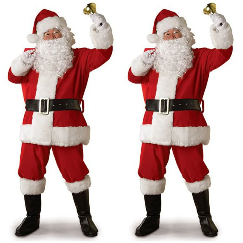 

2023 Christmas Clothing Adult Santa Claus Clothing Christmas Clothing Holiday Party Stage Performance Dressing Santa Claus