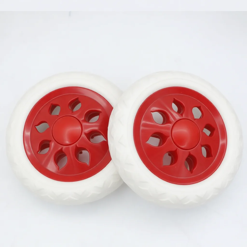 Replacement Quiet Rubber Caster For Grocery Shopping Trolley Cart Luggage Trailer Hand Truck Spare Parts Accessories Hardware