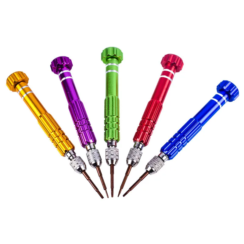 5 In 1 Screwdriver Set Mini Portable Slotted Phillips Hex Screwdriver Glasses Camera Computer Watch Phone Repair Tools