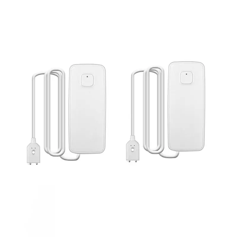

FUFU Tuya Wifi Smart Water Leak Sensor Remote Monitoring Overflow Level Detector 2Pcs 80Db Sound Alarm System
