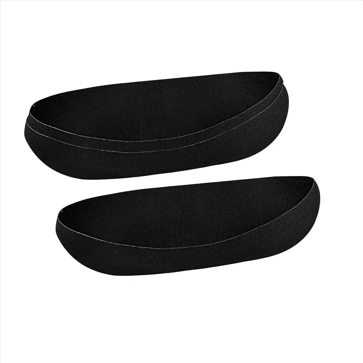 A56K 3PCS Felt Trough Planter Liners 30 Inch Fabric Window Box Liners Replacement Black Non-Woven Hanging Plant Liner