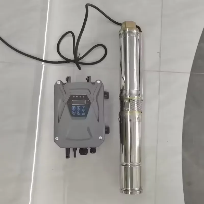 custom for 1500W External Controller Deep Well Pump Solar Water 75m High Lift Stainless Steel Submersible