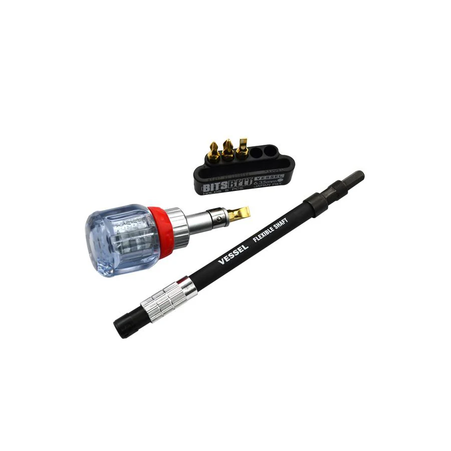 Imagem -04 - Vessel-stubby Ratchet Screwdriver com Bit Grupo Phillips Slotted Screwdrivers Made in Japan Td6700 Series