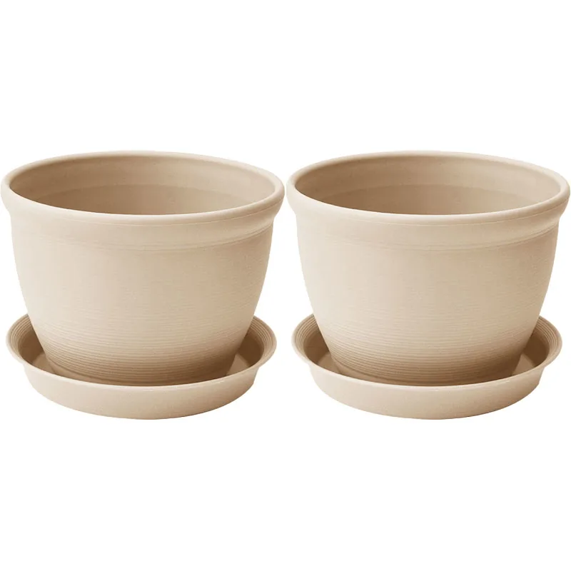 Set of Two Pots with Dimensions 15 cm x12 cm Suitable for Both Indoor and Outdoor Use Available in Four Classic Shades