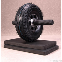 Inflatable Ab Wheel with Tire, Home Gym Fitness Roller for Core Workout and Abdominal Training