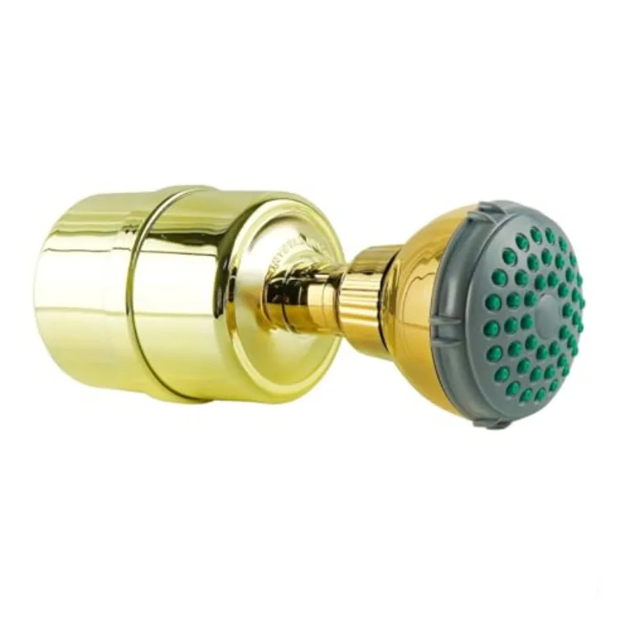 Filtro Doccia con Soffione - Oro - Filtrazione Avanzata Multistadio per Acqua Più Pulita - Rimuove Cloro e Impurità Pesanti