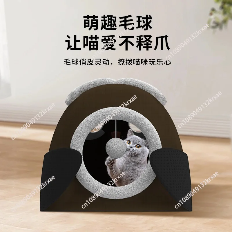 Winter pet litter cat pad four seasons universal cat litter semi-closed scratch-resistant removable cat house