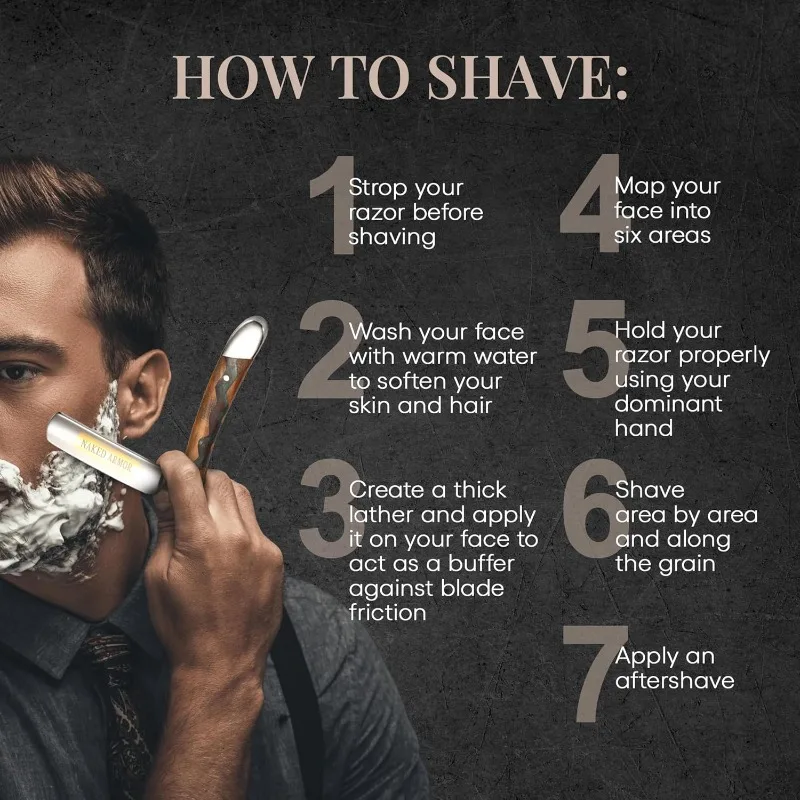 Прямая бритва Meliant — готовая для бритья японская нержавеющая сталь + прямая бритва из оливкового дерева для мужчин, одобренная парикмахерская, бритье для закрытия