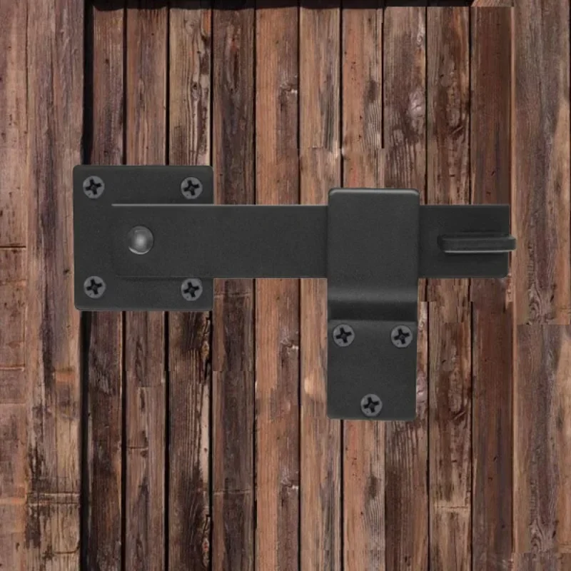 Barn Door Latch Farm Door Bolt Sliding Door Clasp Fence Gate Lock Latch Metal Lock Buckle Anti-Theft With Screw Hardware Part