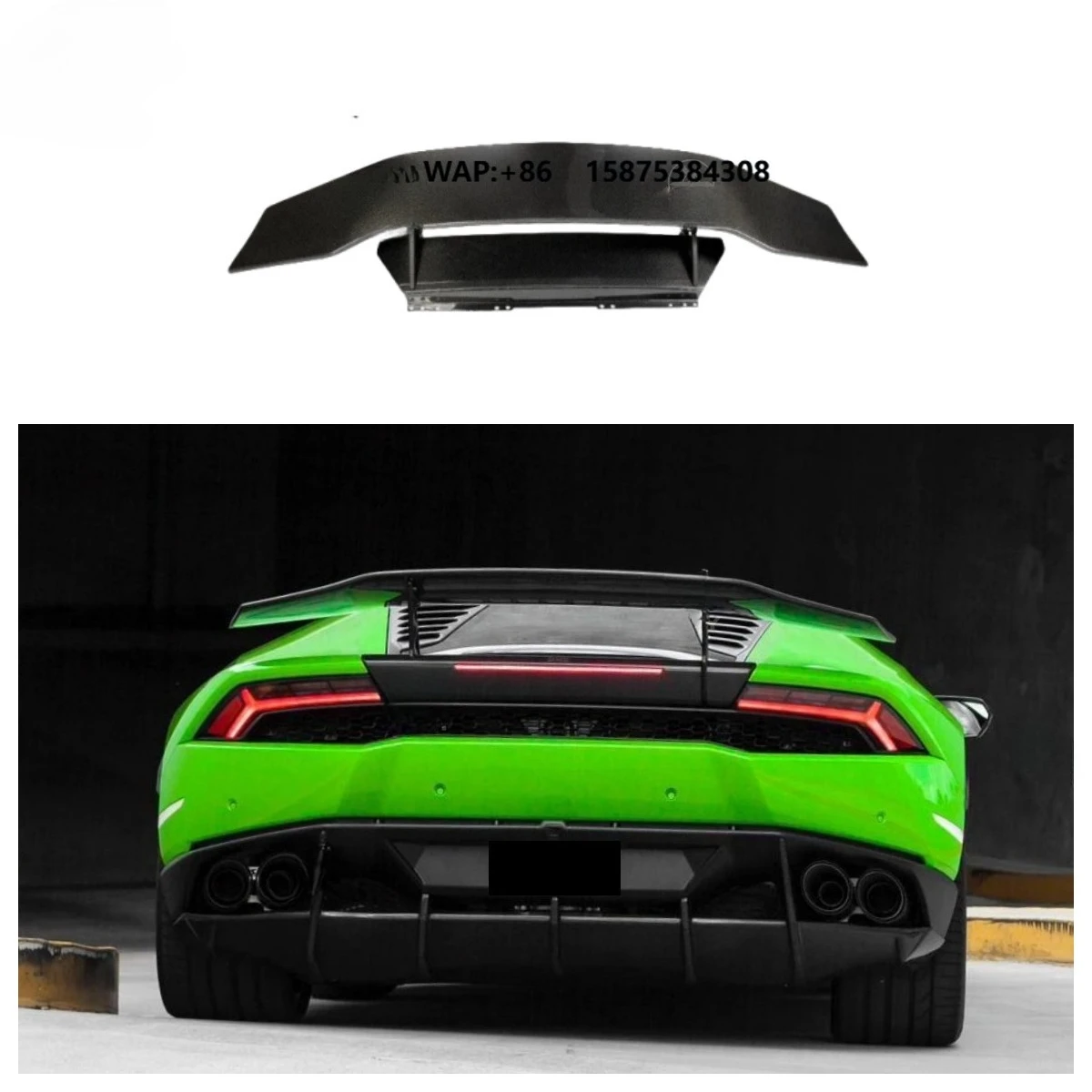 Hight Quality Dry Carbon Fiber Trunk Spoiler for Huracan LP580 LP610 2014-2018 Racing Rear Spoiler Wing Body Kit
