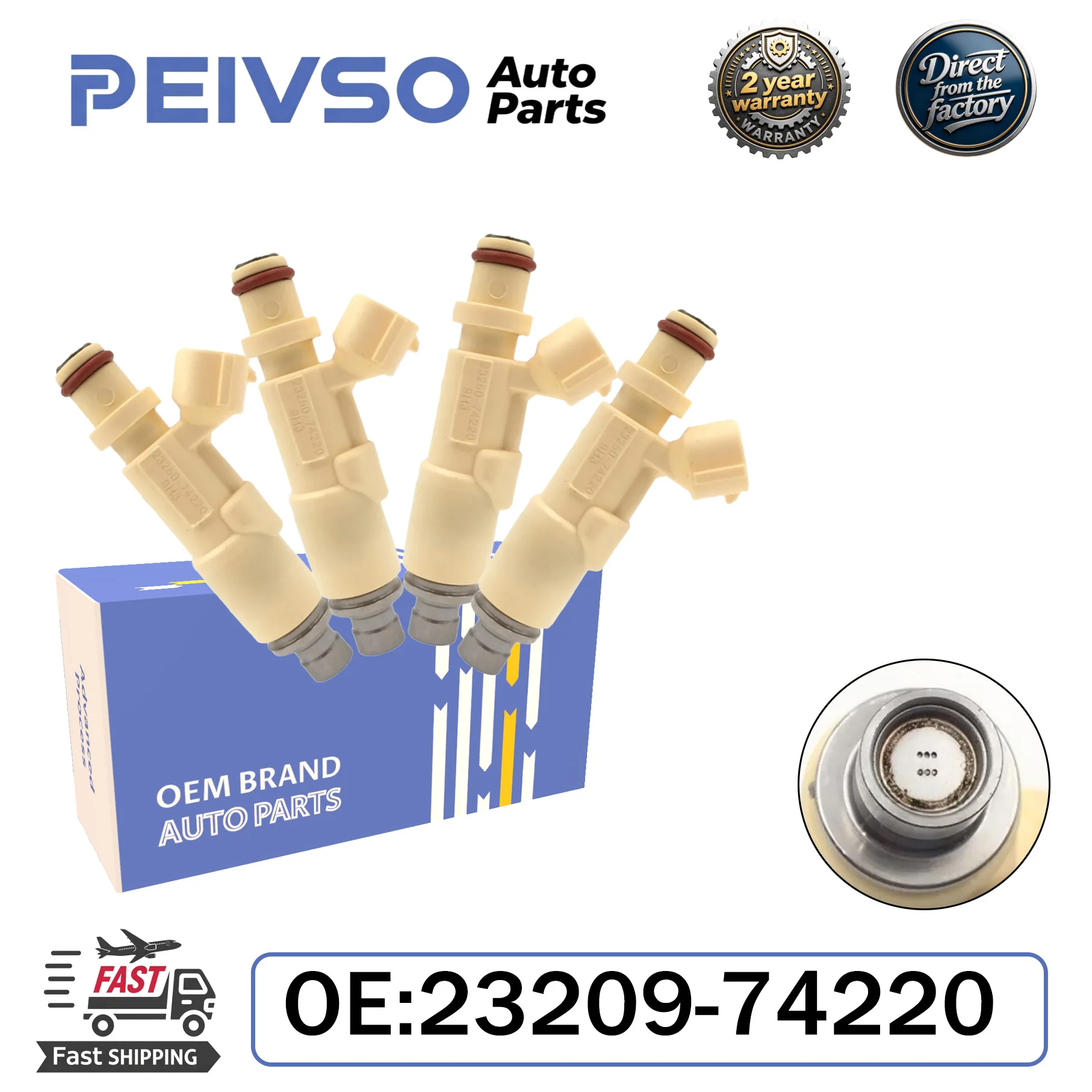 

4pcs/lot New Fuel Injectors 23209-74220 23250-74220 For 1998-2005 Toyota Altezza Gita SXE10 3SGE 2.0L