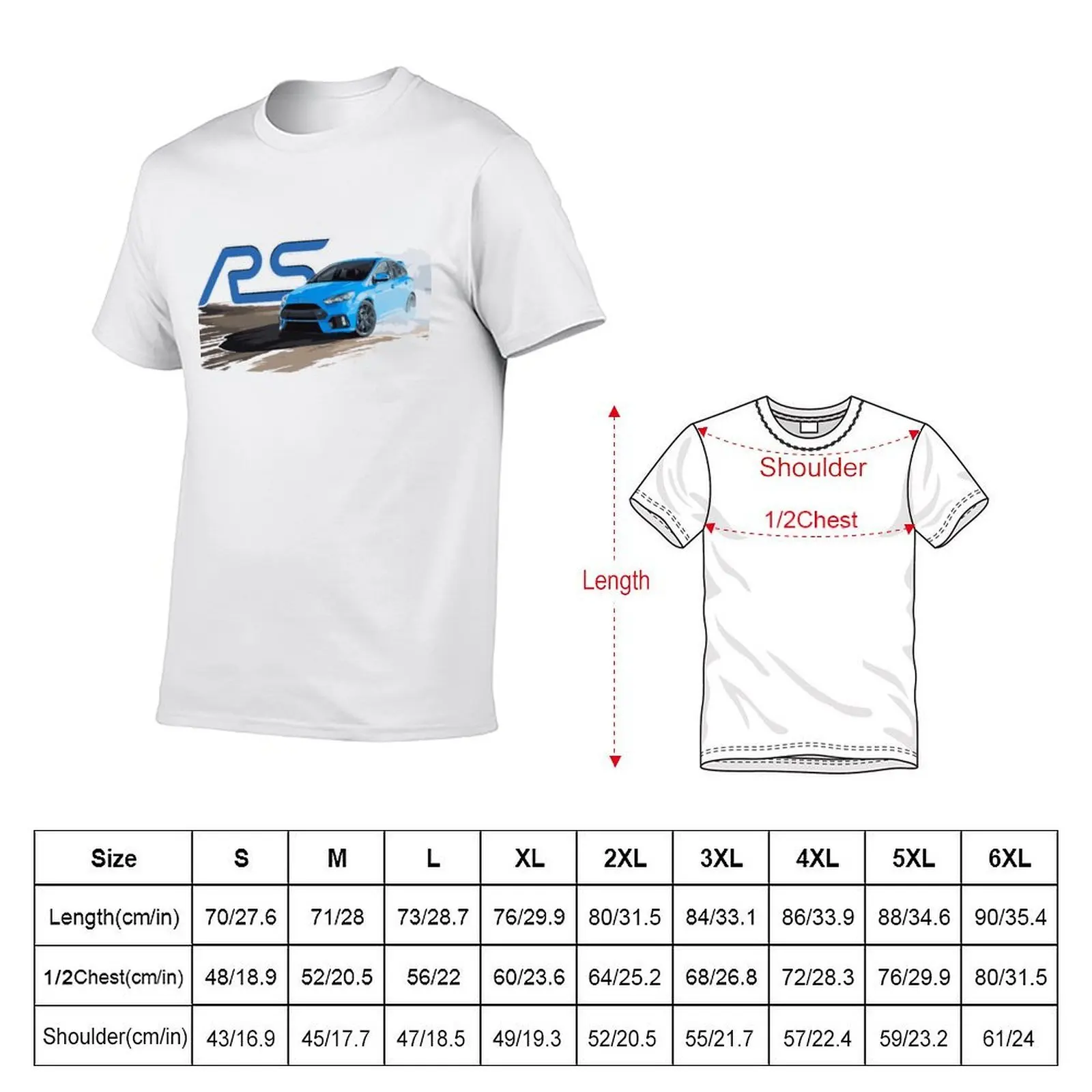 Focus RS Rallye Sport WRC Drift Turbo T-Shirt boys whites Funny t-shirt outfits for men