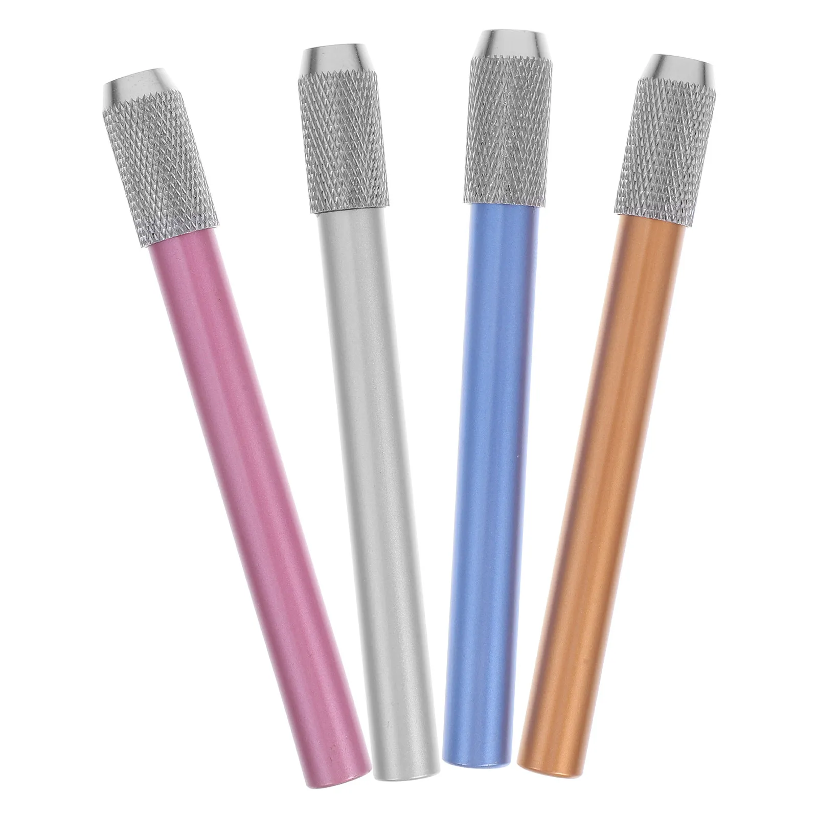 4Pcs Pencil Extenders Metal Writing Lengtheners for School Office Supplies Artists Students Pencil Holders Metal Pen Extender view 5