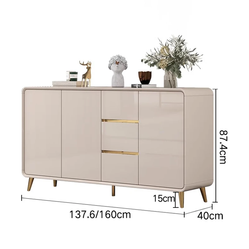 Luxury Storage Cabinet File Organizer White Living Room Cabinets Multipurpose Aesthetic Szafki Do Salonu Nordic Furniture