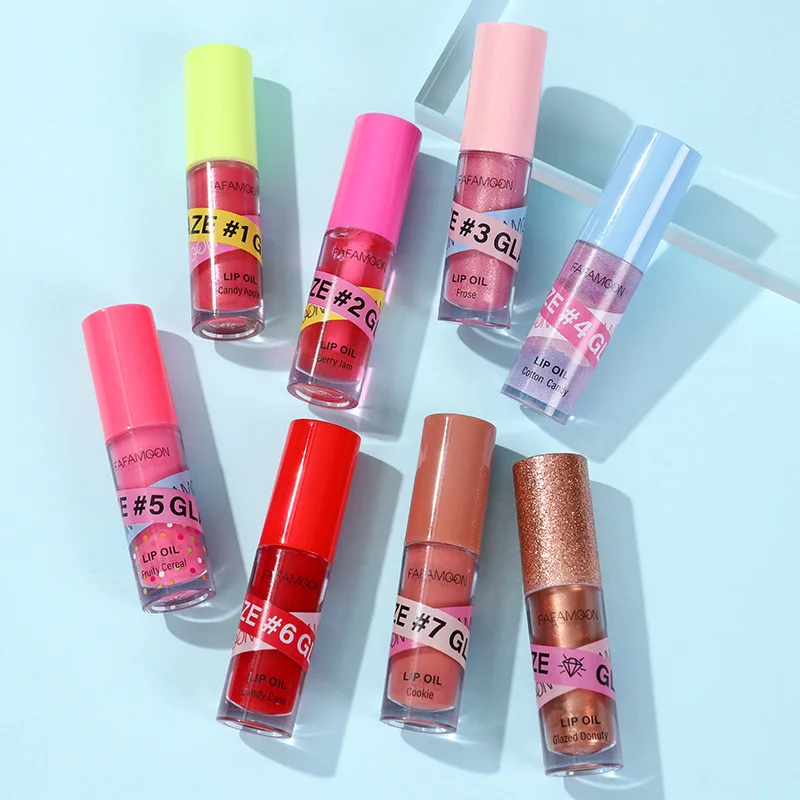 Jelly Lip Gloss Long Lasting Mirror Water Lip Glaze rossetto idratante colorato Crystal Shiny Lip Tint trucco per la cura delle labbra coreane