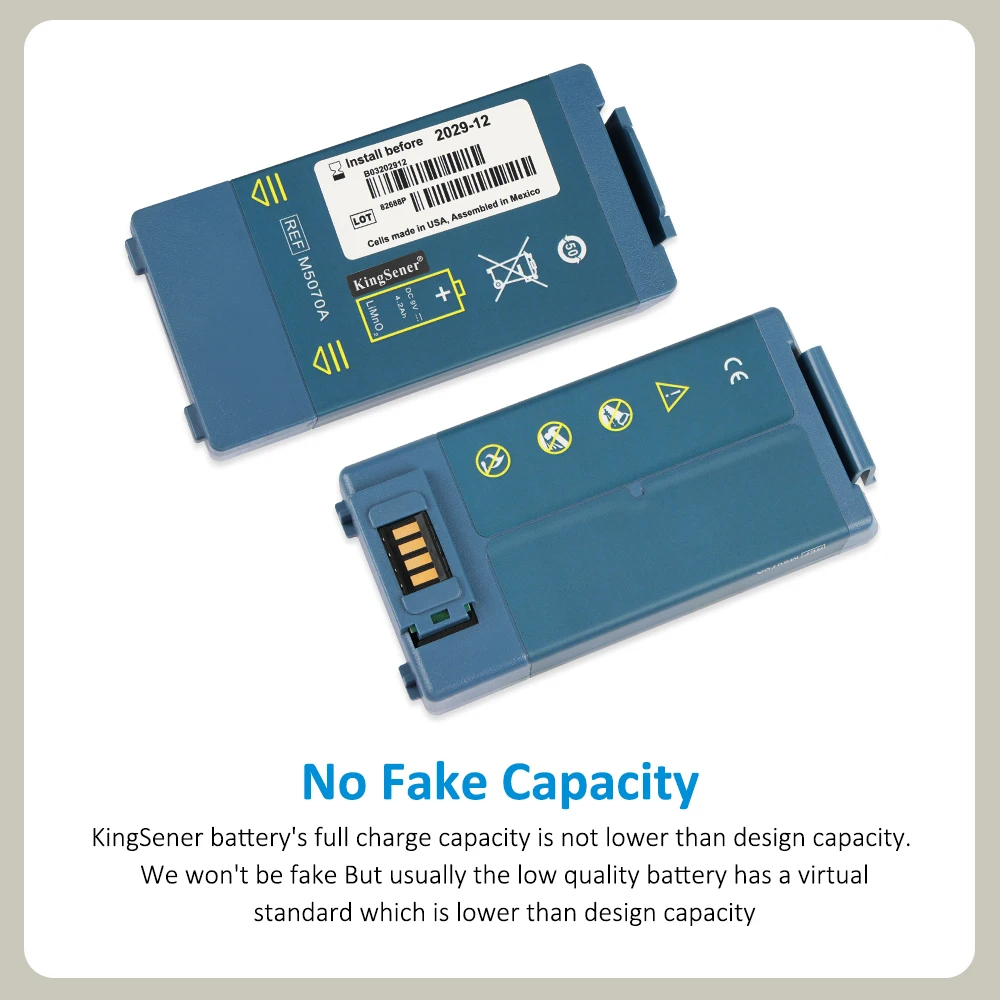 Imagem -02 - Kingsener 2029 M5070a Bateria de Substituição para Ksephilips Heartstart Home Onsite Aed Frx Hs1 Defibrillador M5066a M5067a 387wh