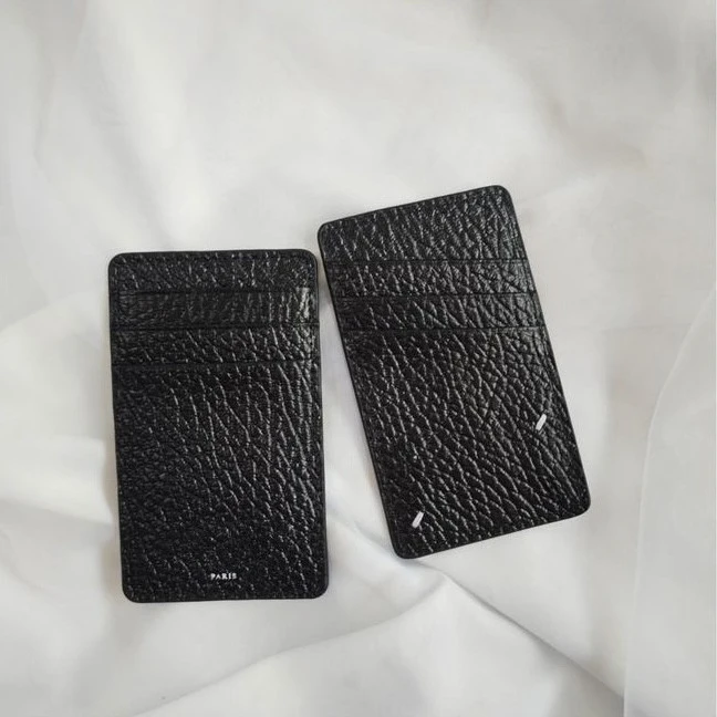 First Layer Cowhide Card Bag, Men's and Women's Vertical Wallet, Change Bag.
