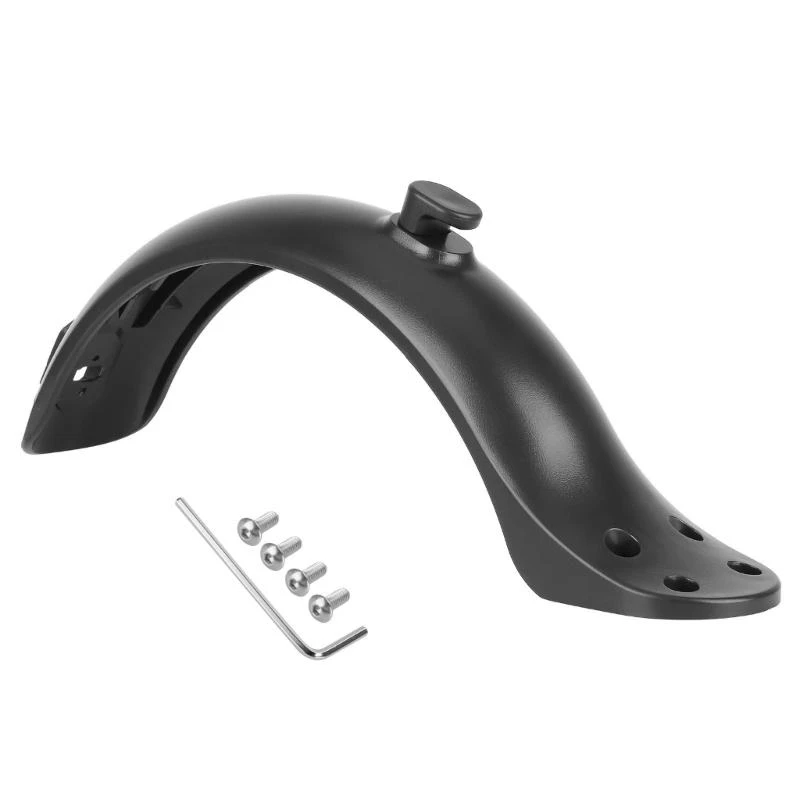 Professional Splash Proof Rear Mudguard 4 Hole Mounting for Electric Scooters