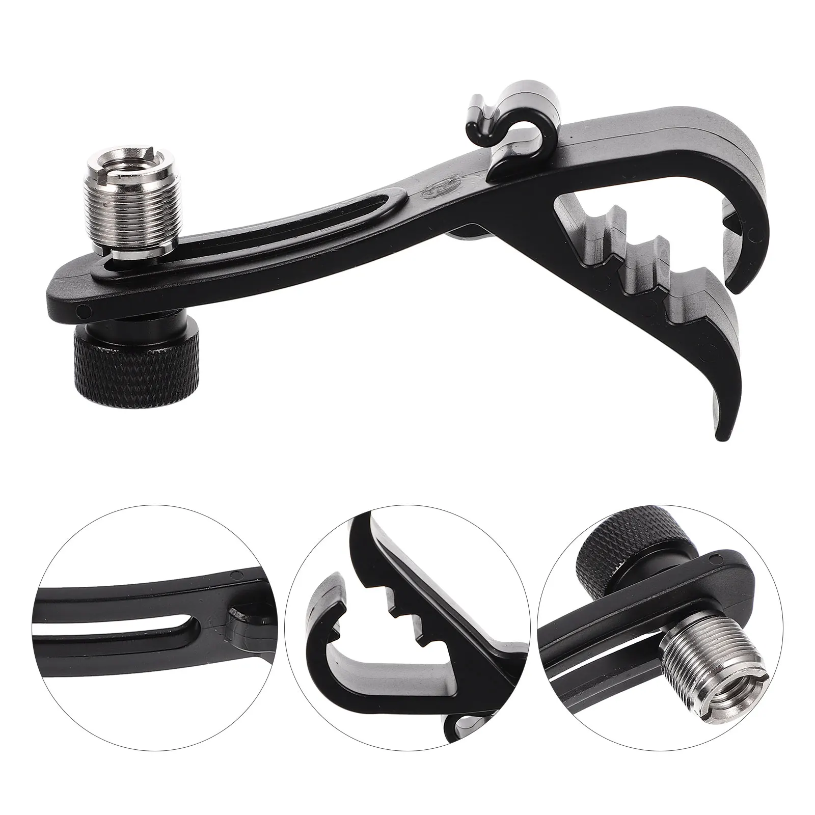 

4pcs Plastic Mic Stand Clip Drum Clips Microphone Holder Shockproof Clamp for Instruments Lightweight Portable