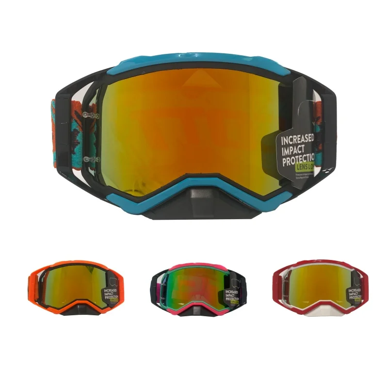 Enduro Off‑Road Goggles UV‑Blocking Anti‑Dust Lens Comfort Foam Seal Adjustable Strap for Motocross ATV Snow Terrain