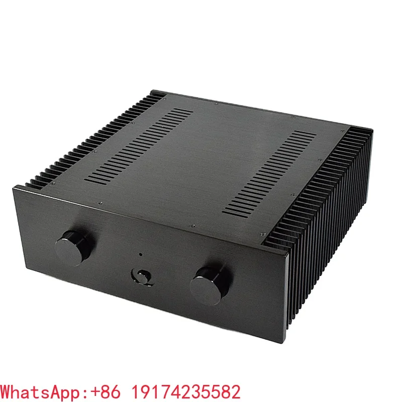 420*435*150MM All Aluminum Alloy Class a Amplifier Chassis Box House DIY CNC Enclosure With Feet Amplifier Case Shell