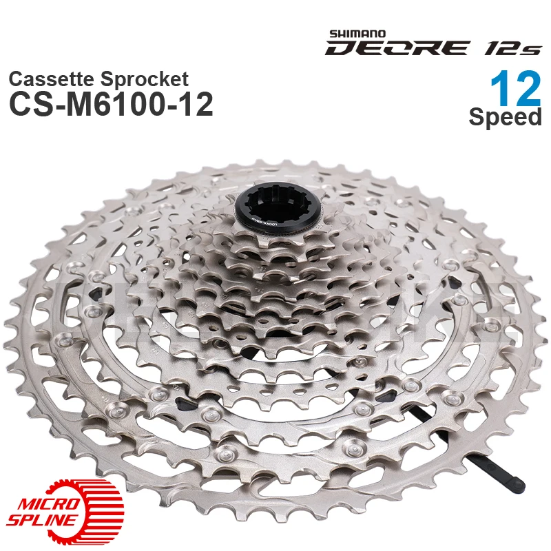 SHIMANO DEORE M6100 12v Cassette Sprocket CS-M6100-12 12-Speed - HYPERGLIDE for MTB bike Original Parts